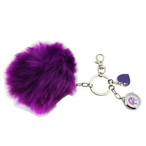 Trolls DreamWorks Pom Pom Charms Keychain Clock